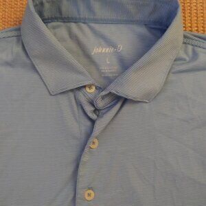 Johnnie O Performance Golf Polo Men's Large Sky Blue